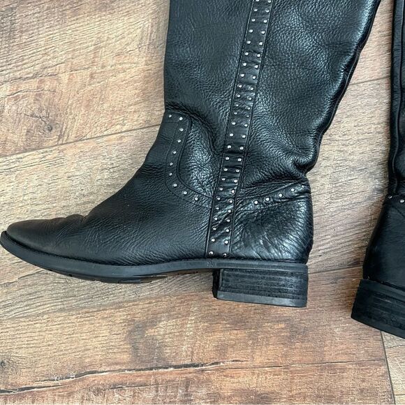 Sam Edelman Prina Black Leather Riding Boots Women’s Size 7.5 - Picture 7 of 15